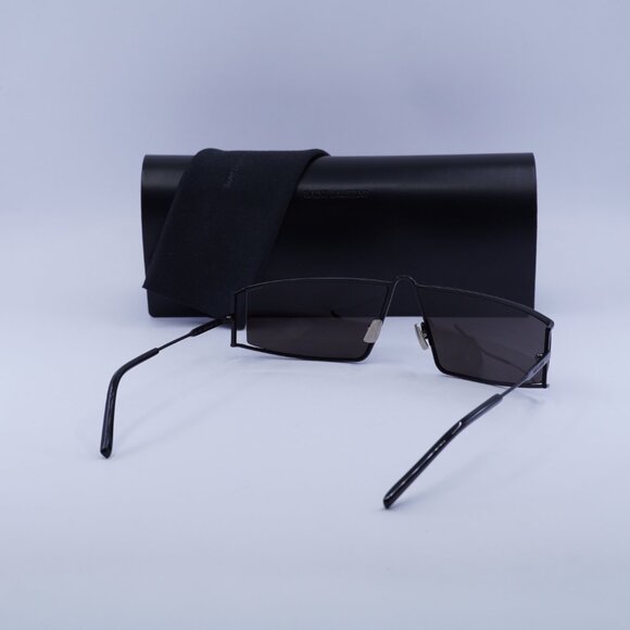?️ New Saint Laurent SL606 001 Sunglasses - Black Frame, Black Lenses main image 5
